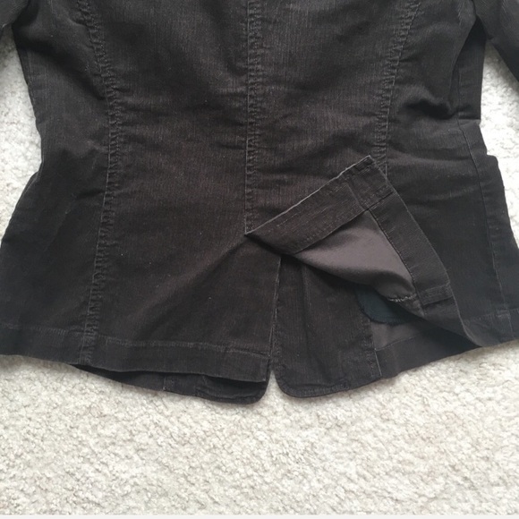 Ann Taylor Corduroy Single Button Brown Jacket 2 - Picture 4 of 8